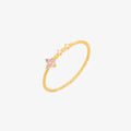 Moonstone Flower Ring